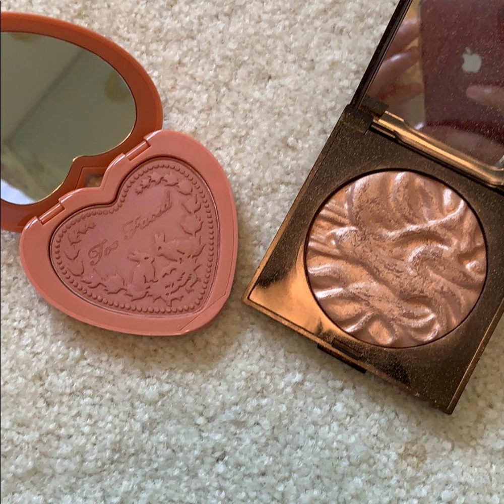 Too Faced baby love and Laura Mercier indiscretion
